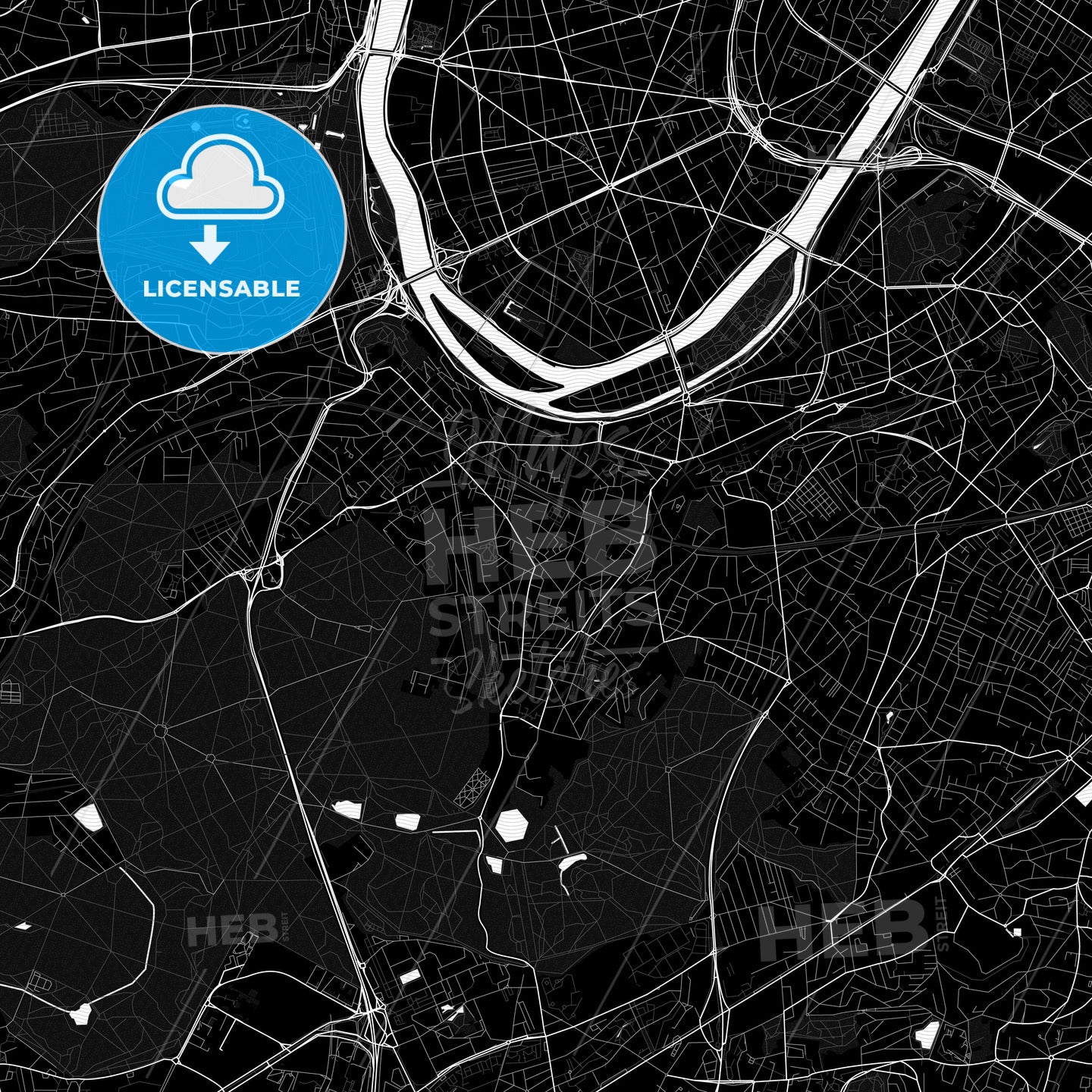 Meudon, France PDF map