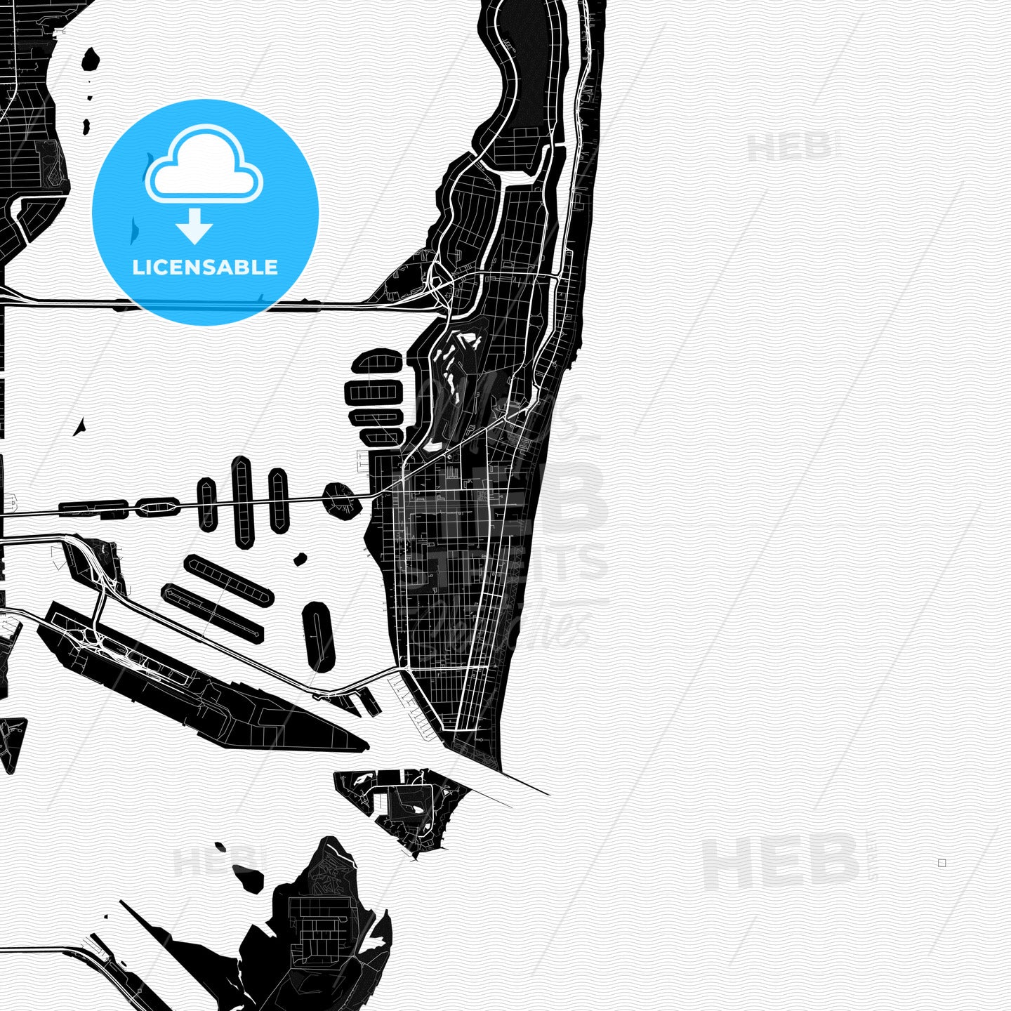 Miami Beach, Florida, United States, PDF map