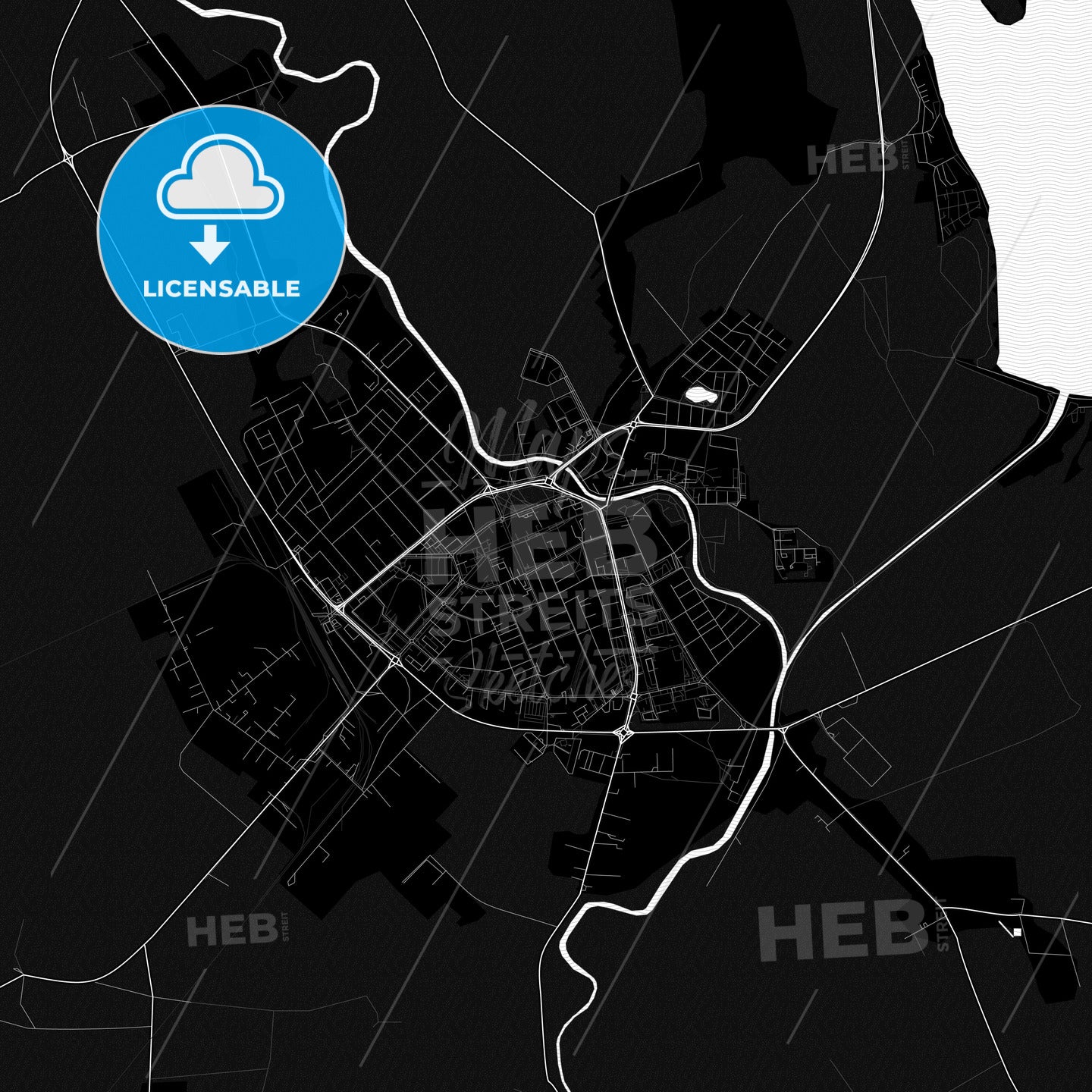 Michalovce, Slovakia PDF map