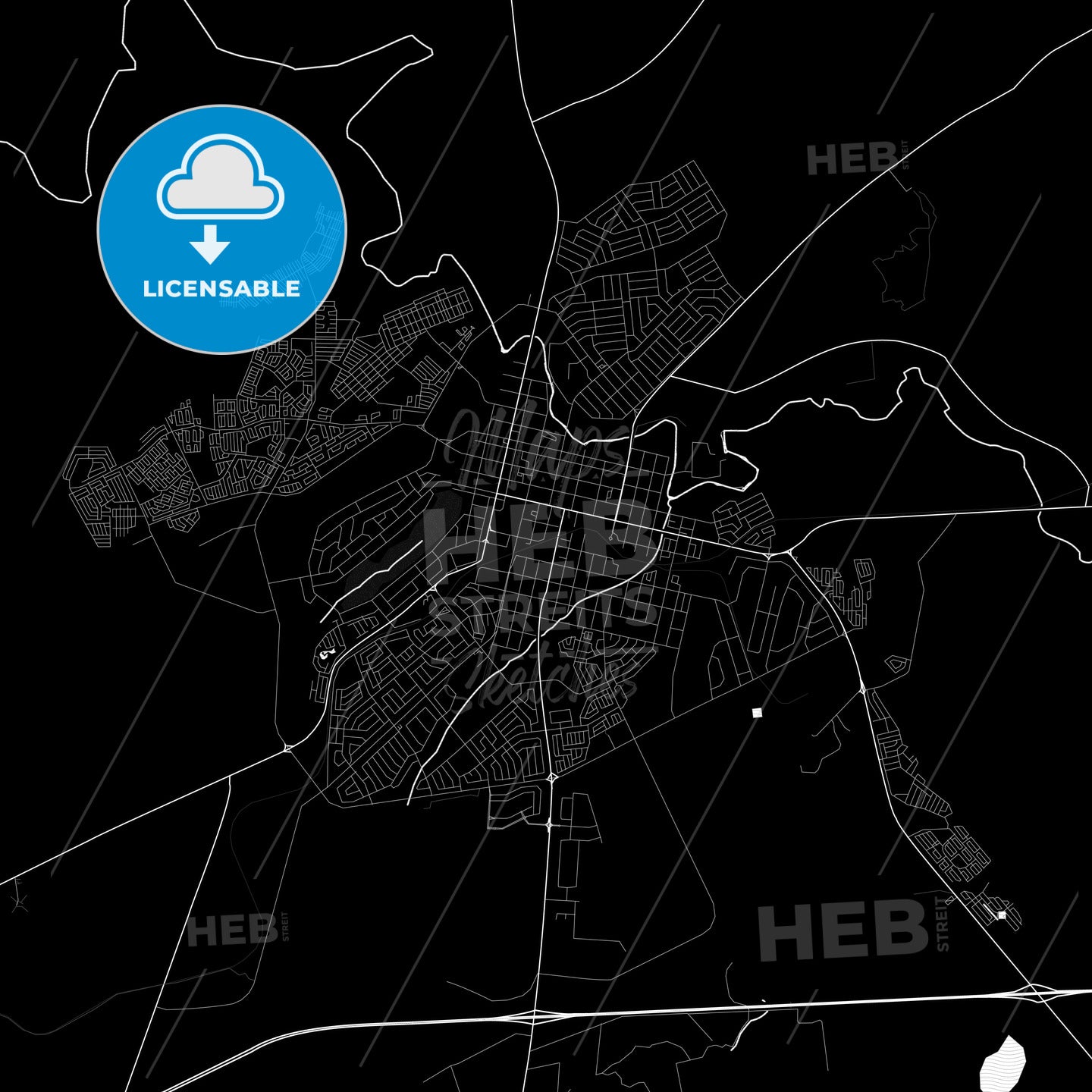 Middelburg, South Africa PDF map