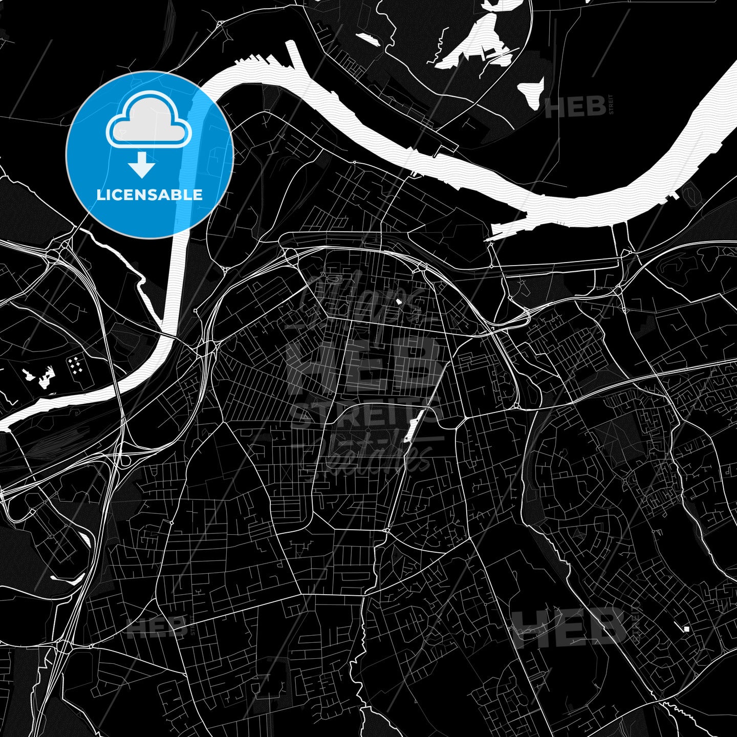 Middlesbrough, England PDF map