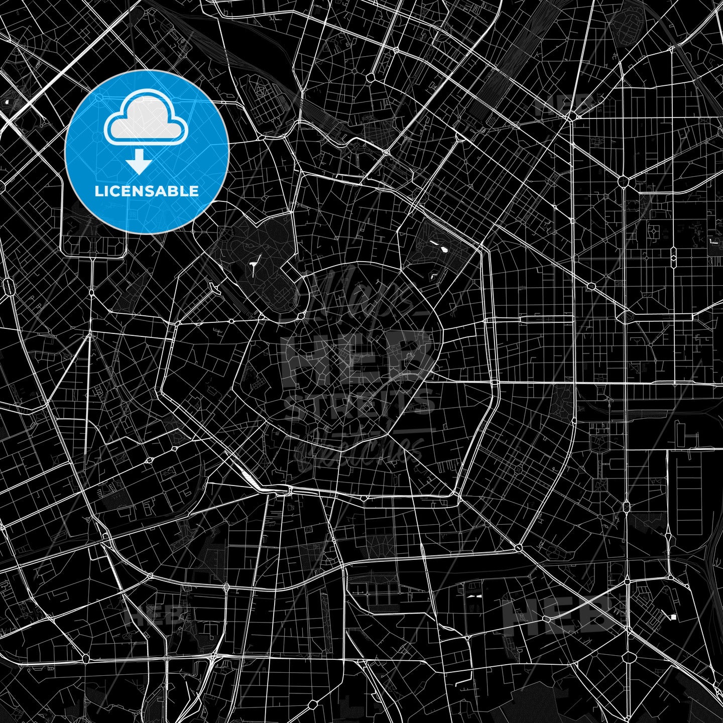 Milan, Italy PDF map