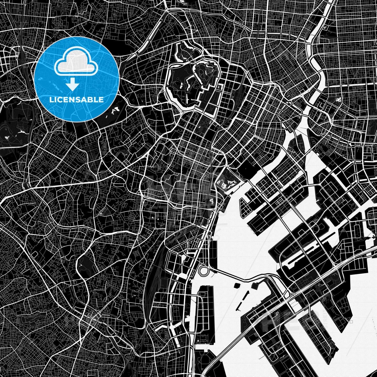 Minato, Japan PDF map