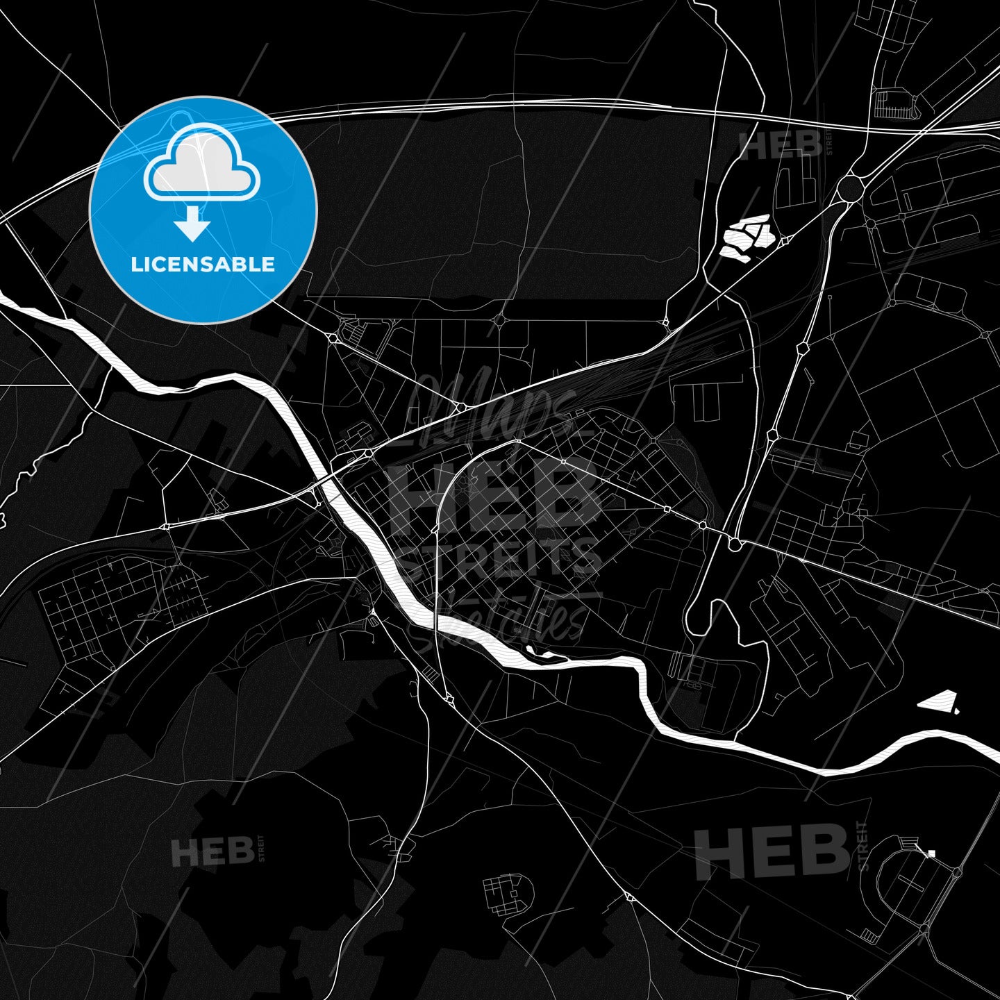 Miranda de Ebro, Spain PDF map