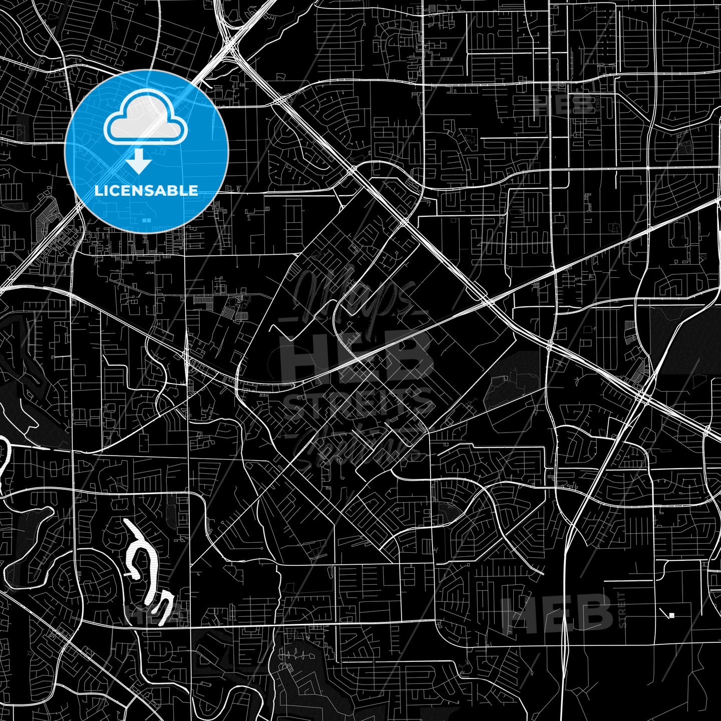 Missouri City, Texas, United States, PDF map