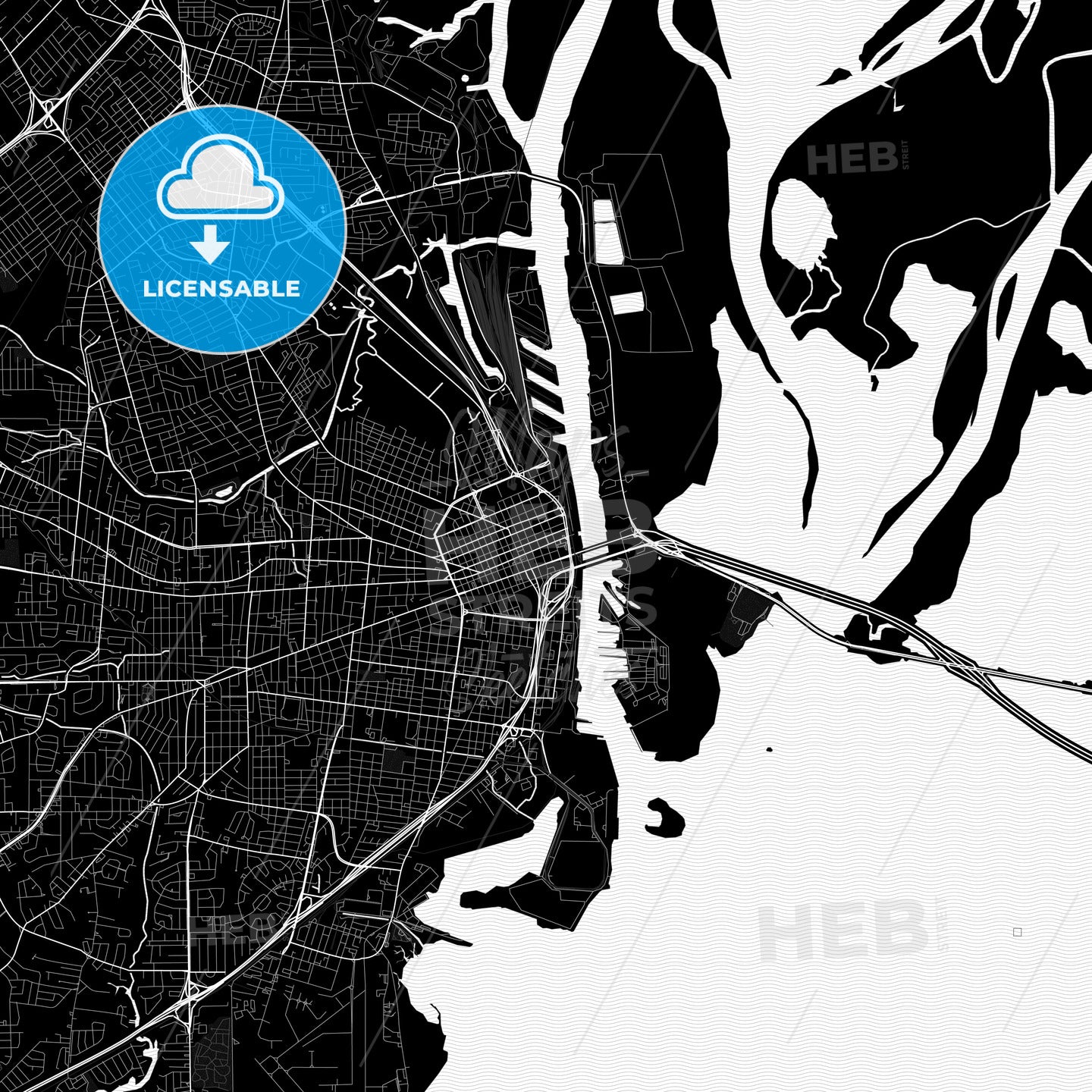 Mobile, Alabama, United States, PDF map