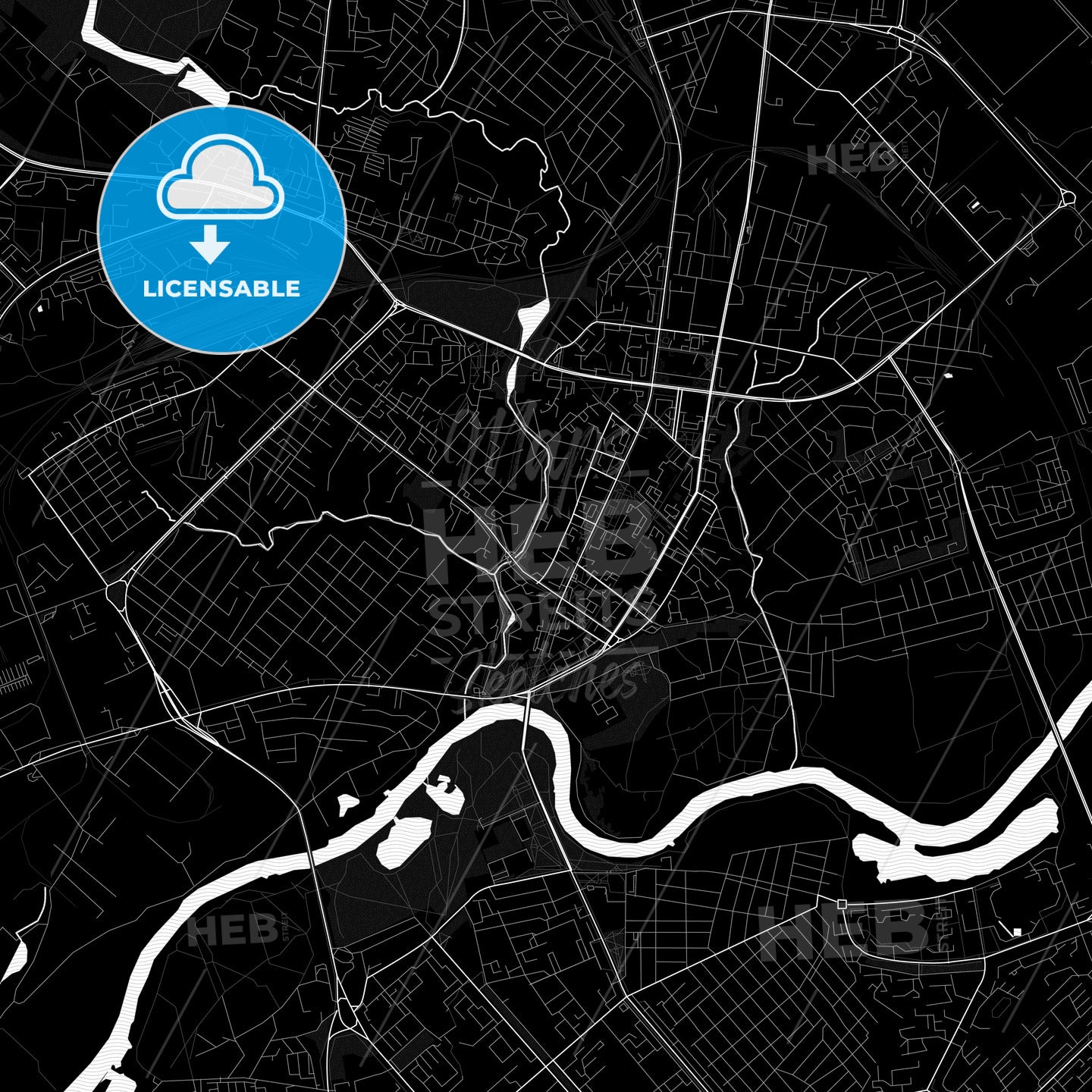 Mogilev, Belarus PDF map