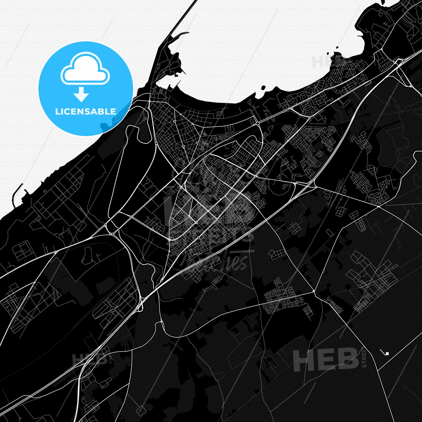Mohammedia, Morocco PDF map