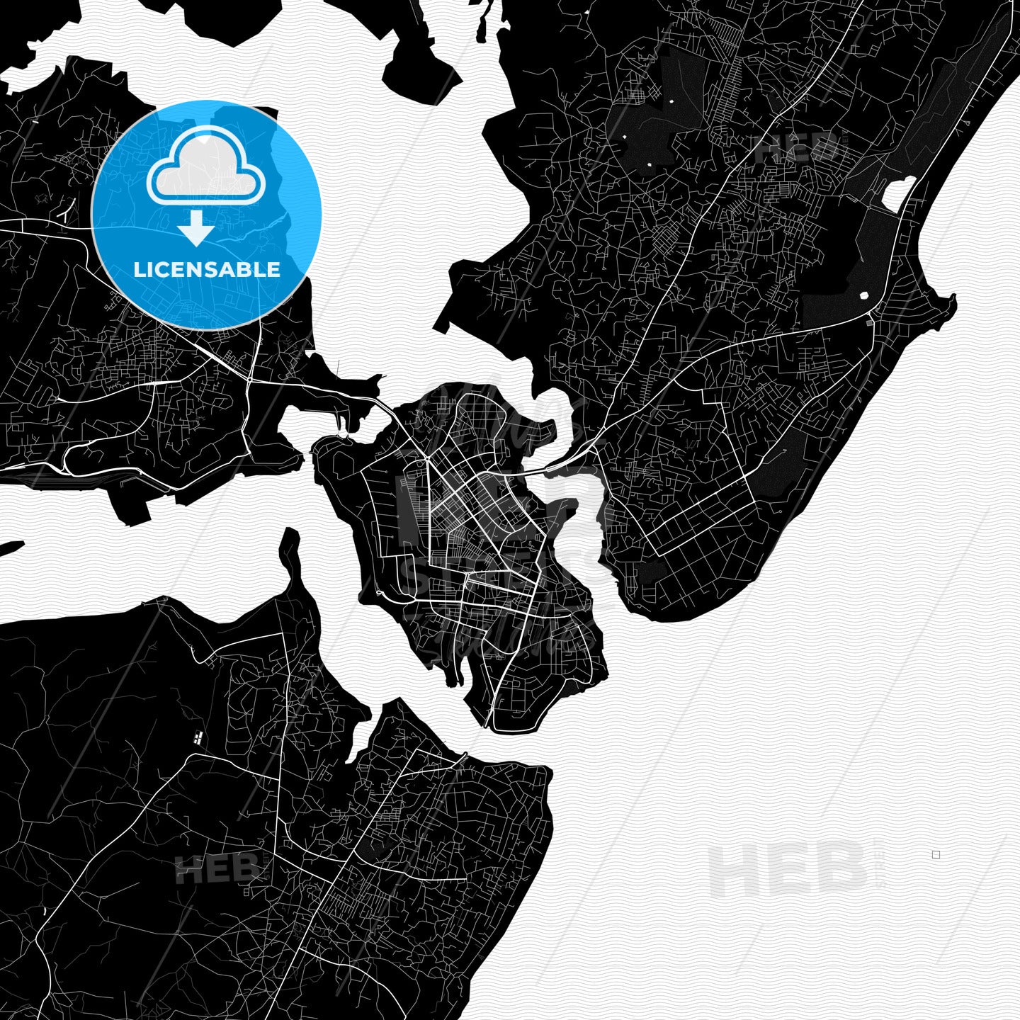 Mombasa, Kenya PDF map