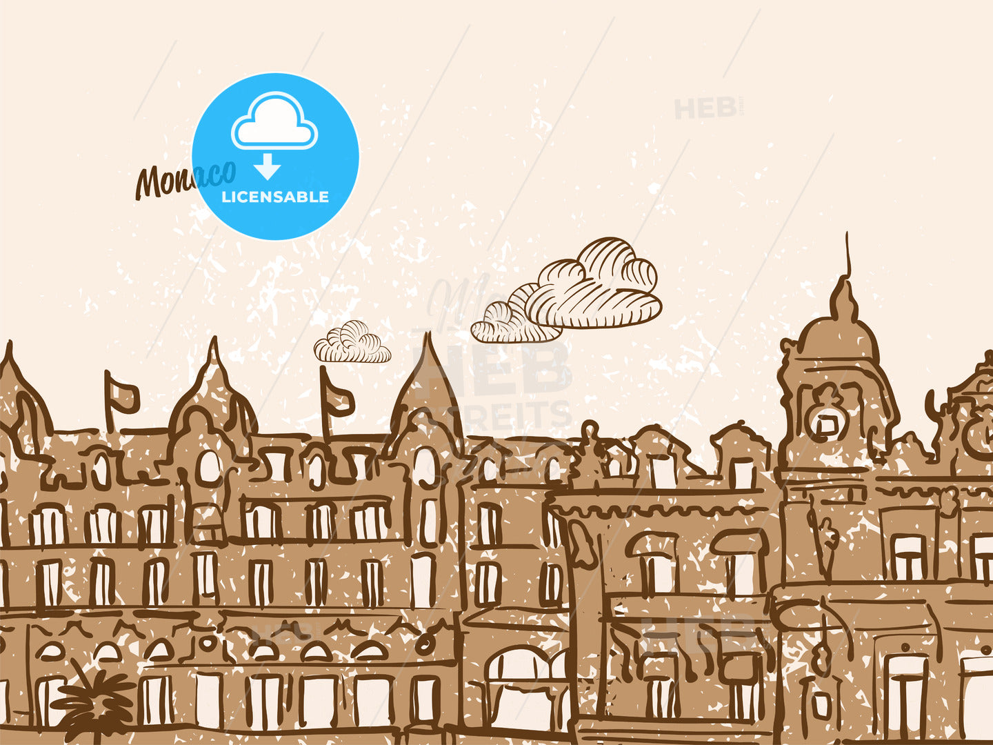 Monaco Greeting Card – instant download