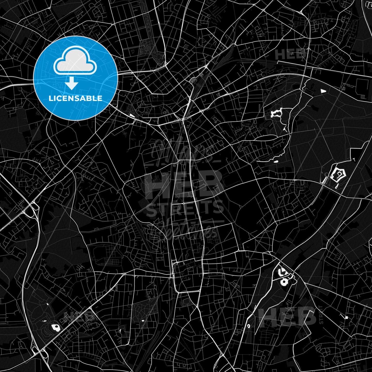 Monchengladbach, Germany PDF map