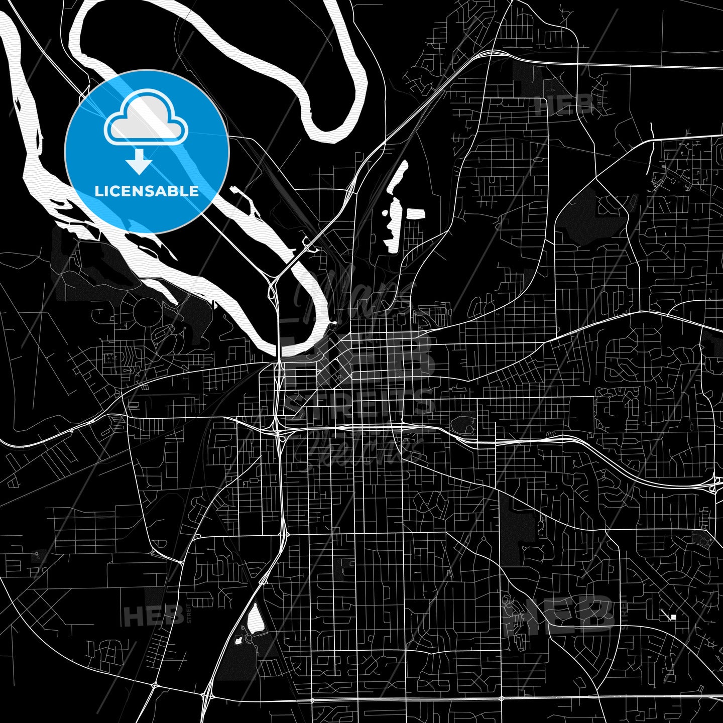 Montgomery, Alabama, United States, PDF map