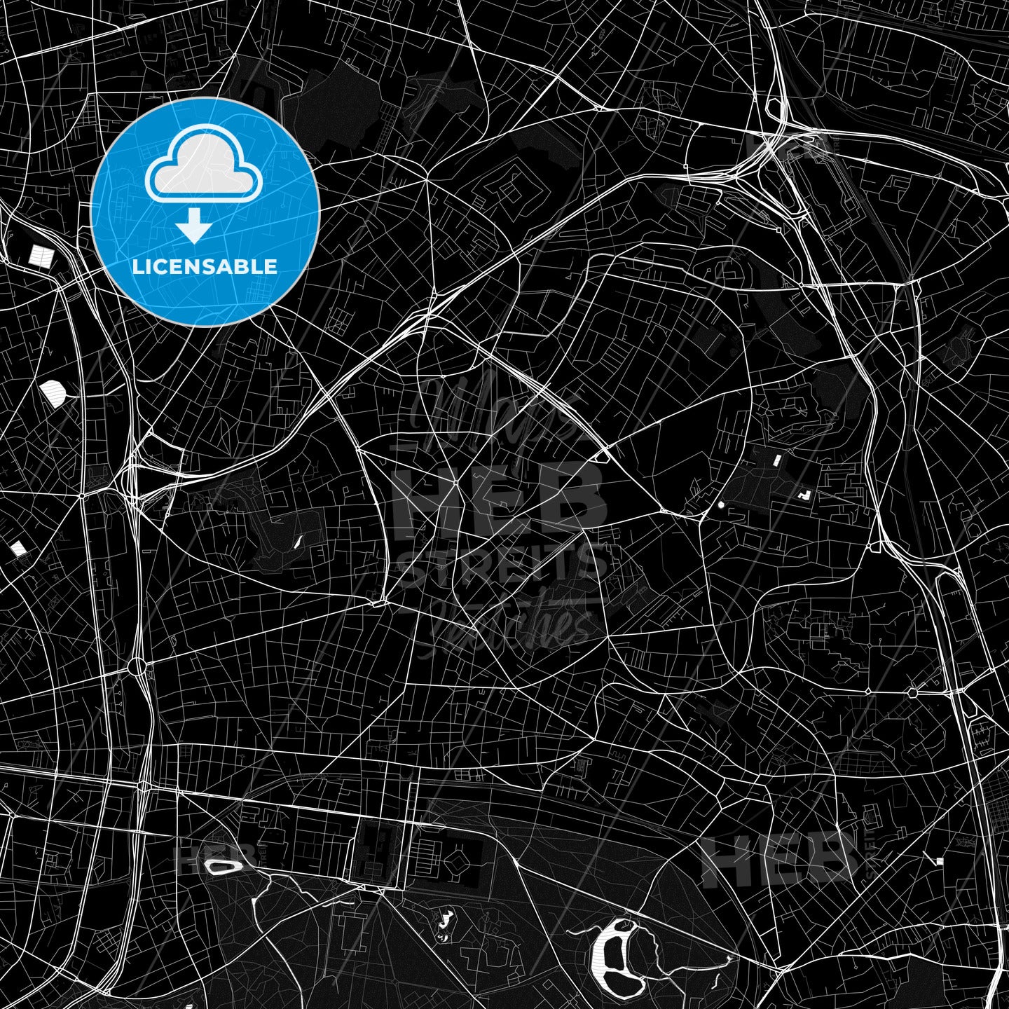 Montreuil, France PDF map