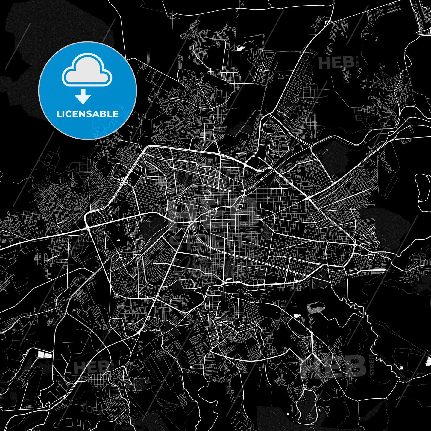 Morelia, Mexico PDF map