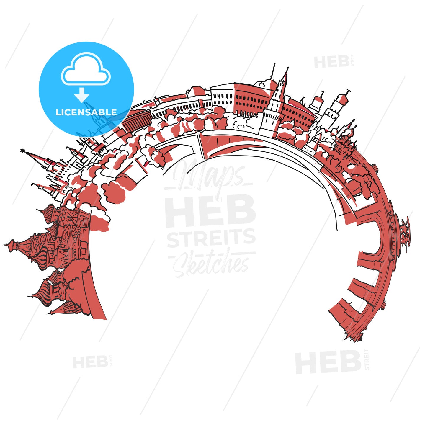 Moscow traveling signs – instant download