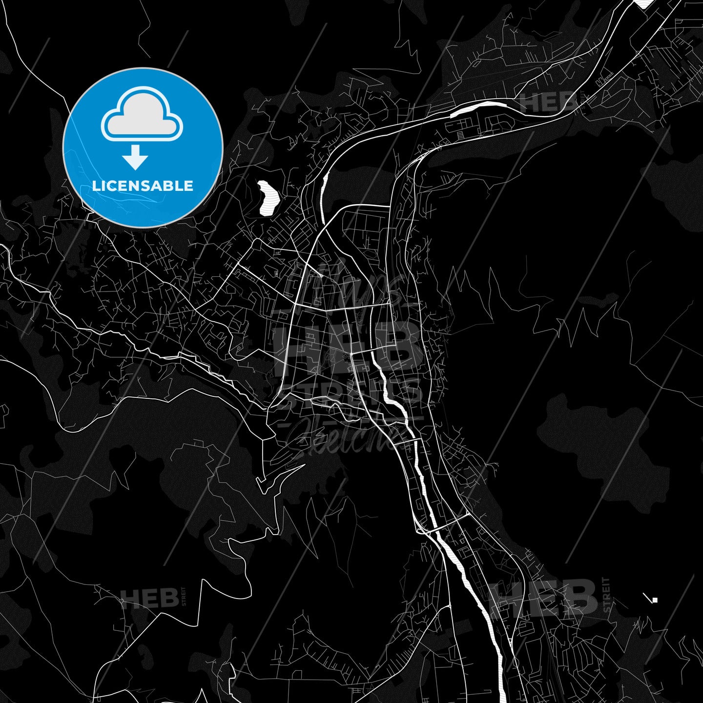 Mostar, Bosnia and Herzegovina PDF map