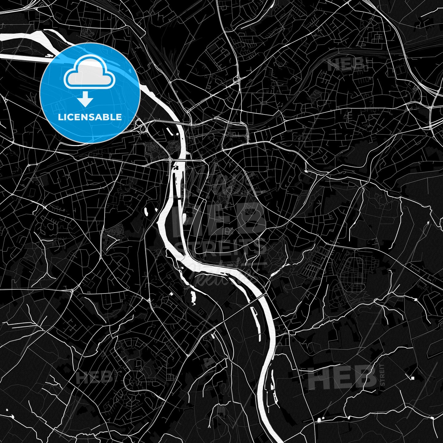 Mulheim an der Ruhr, Germany PDF map