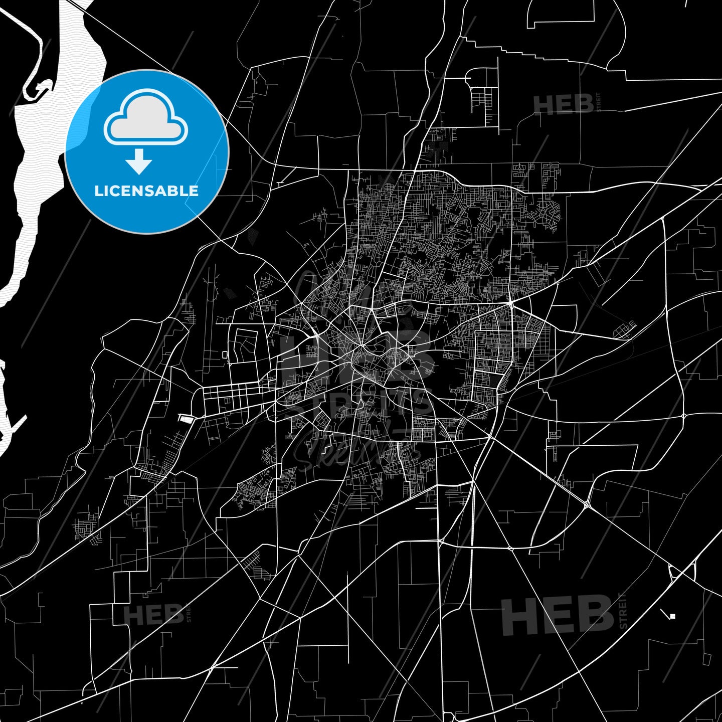 Multan, Pakistan PDF map