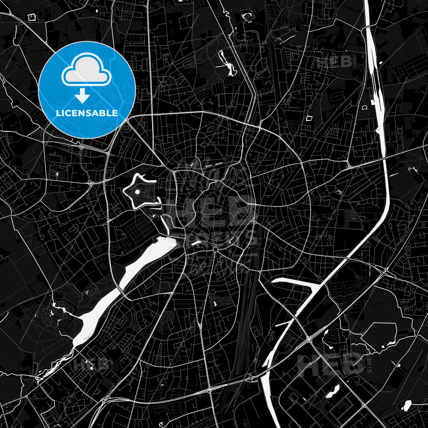 Münster, Germany PDF map