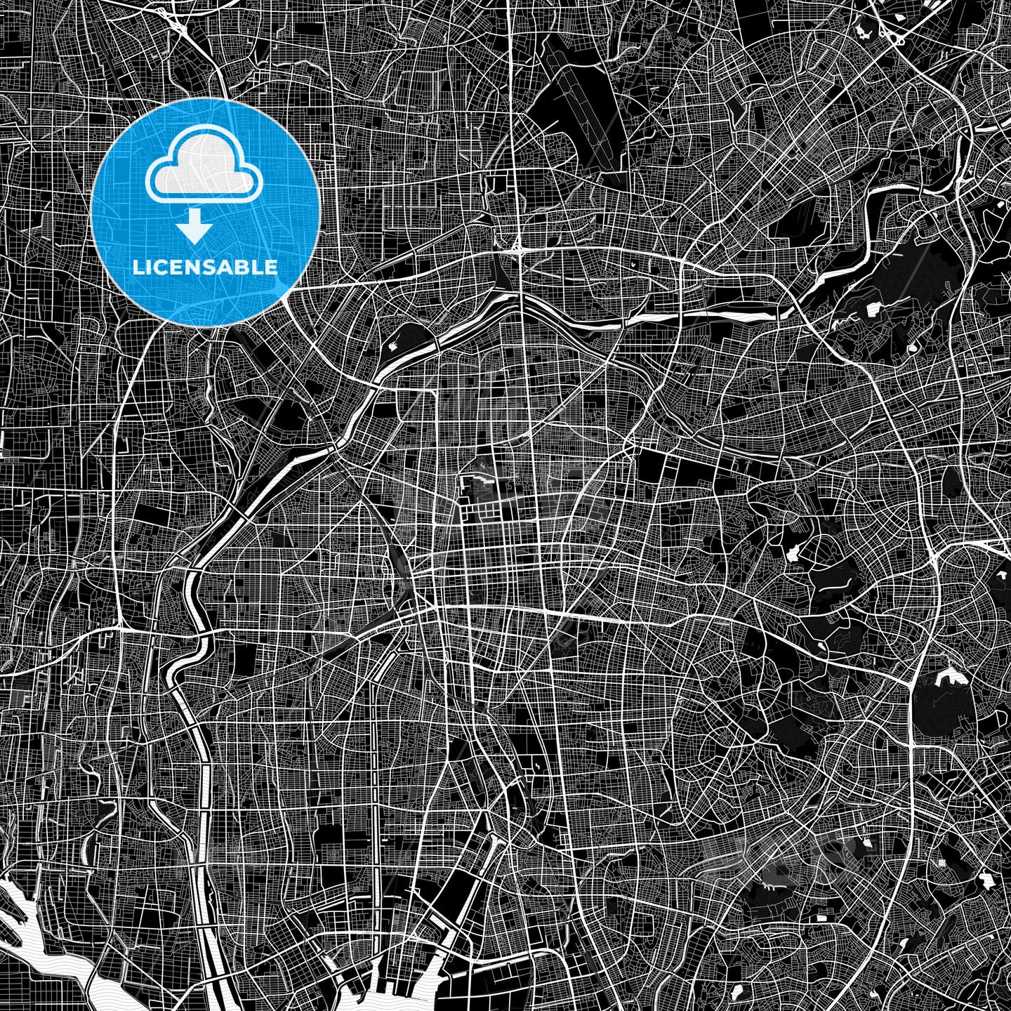 Nagoya, Japan PDF map