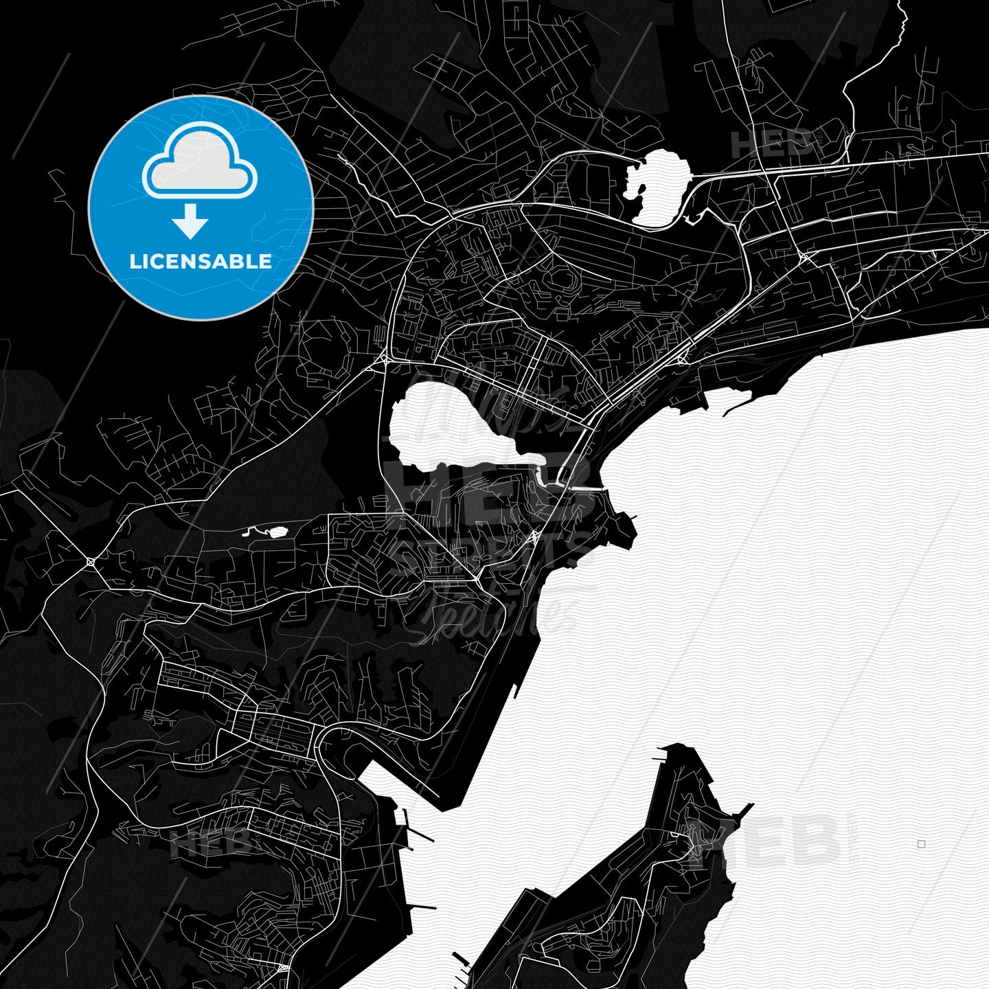 Nakhodka, Russia PDF map
