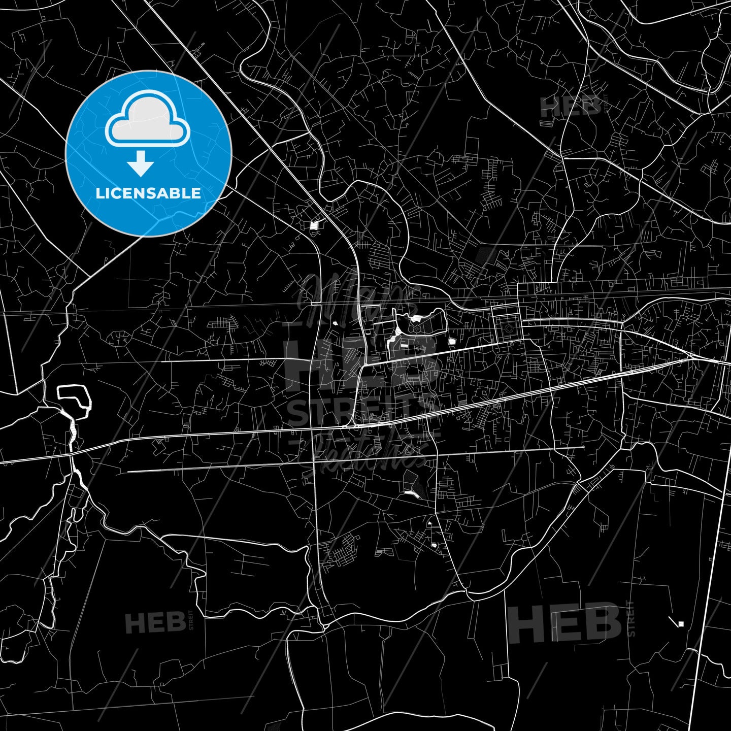 Nakhon Pathom, Thailand PDF map