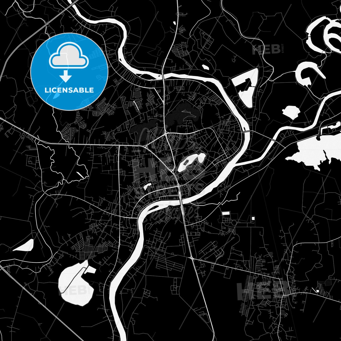 Nakhon Sawan, Thailand PDF map