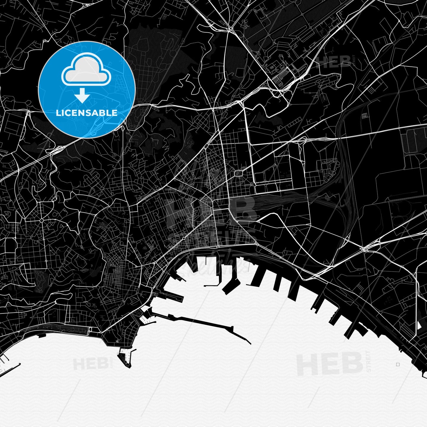 Naples, Italy PDF map