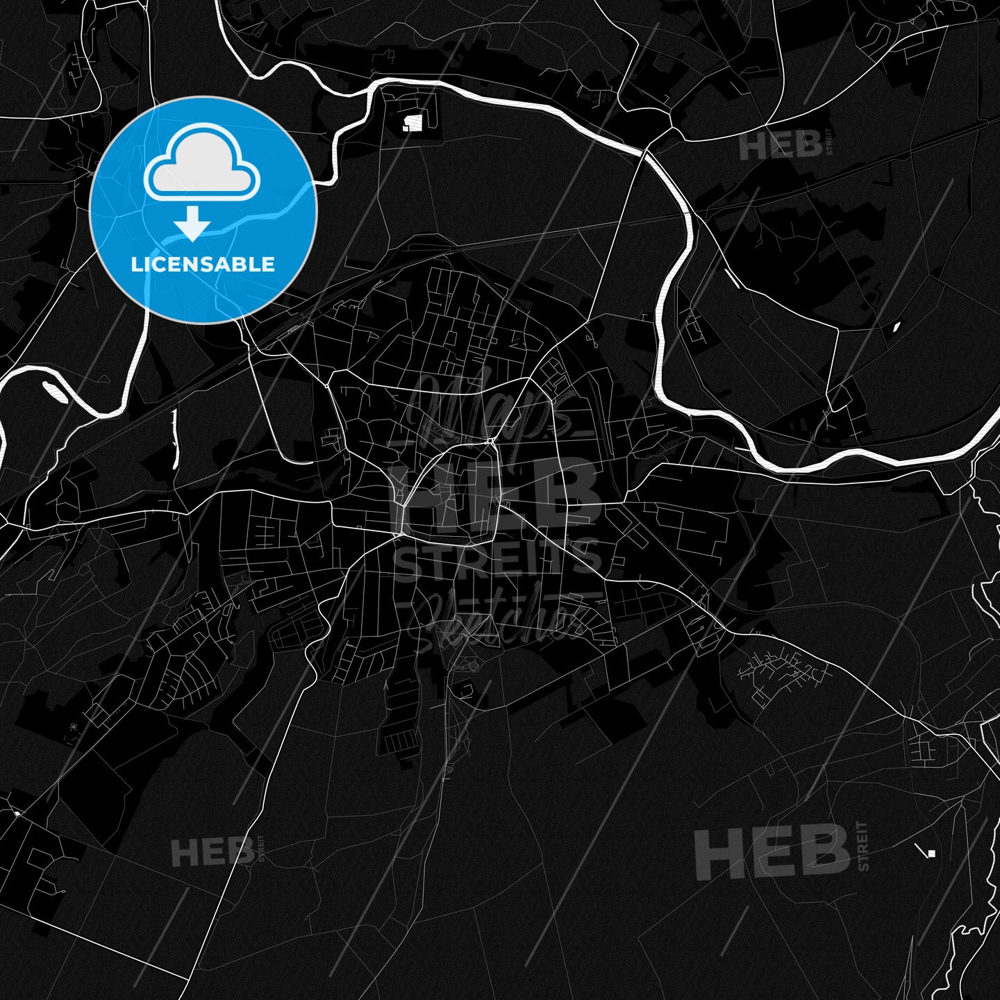Naumburg (Saale), Germany PDF map