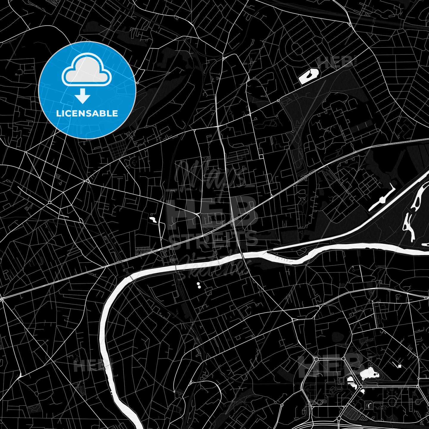 Neuilly-sur-Marne, France PDF map