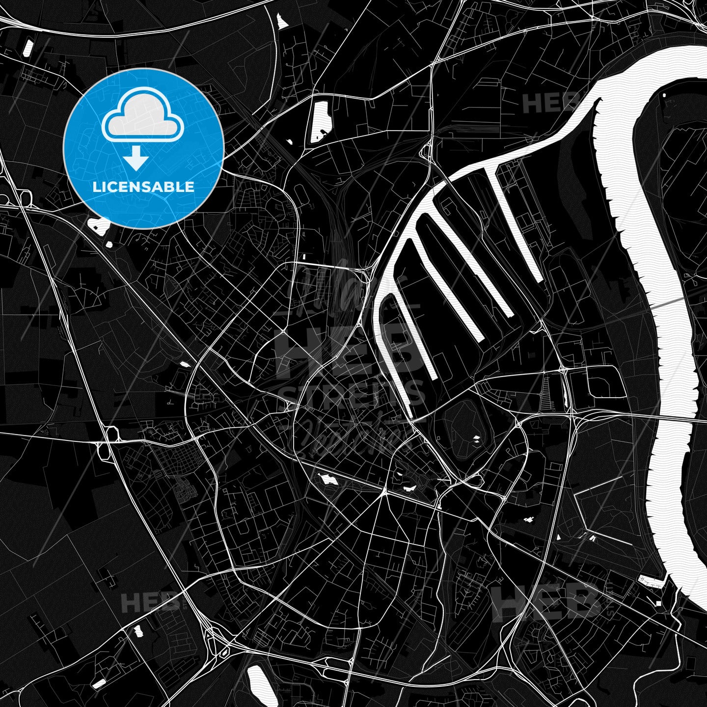 Neuss, Germany PDF map