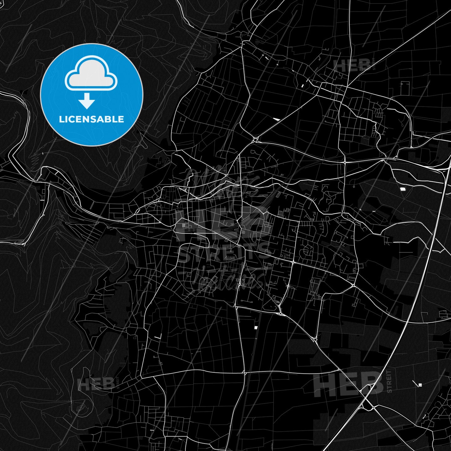 Neustadt an der Weinstraße, Germany PDF map