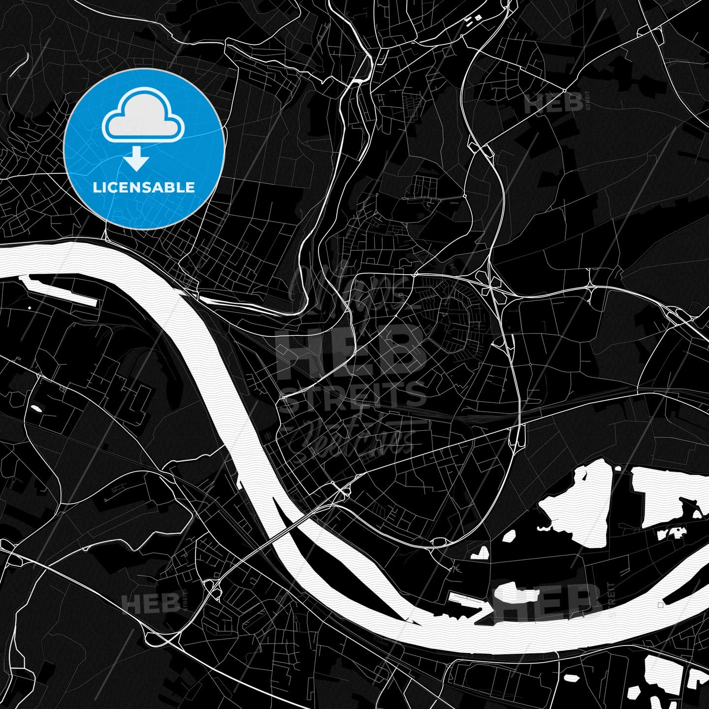 Neuwied, Germany PDF map