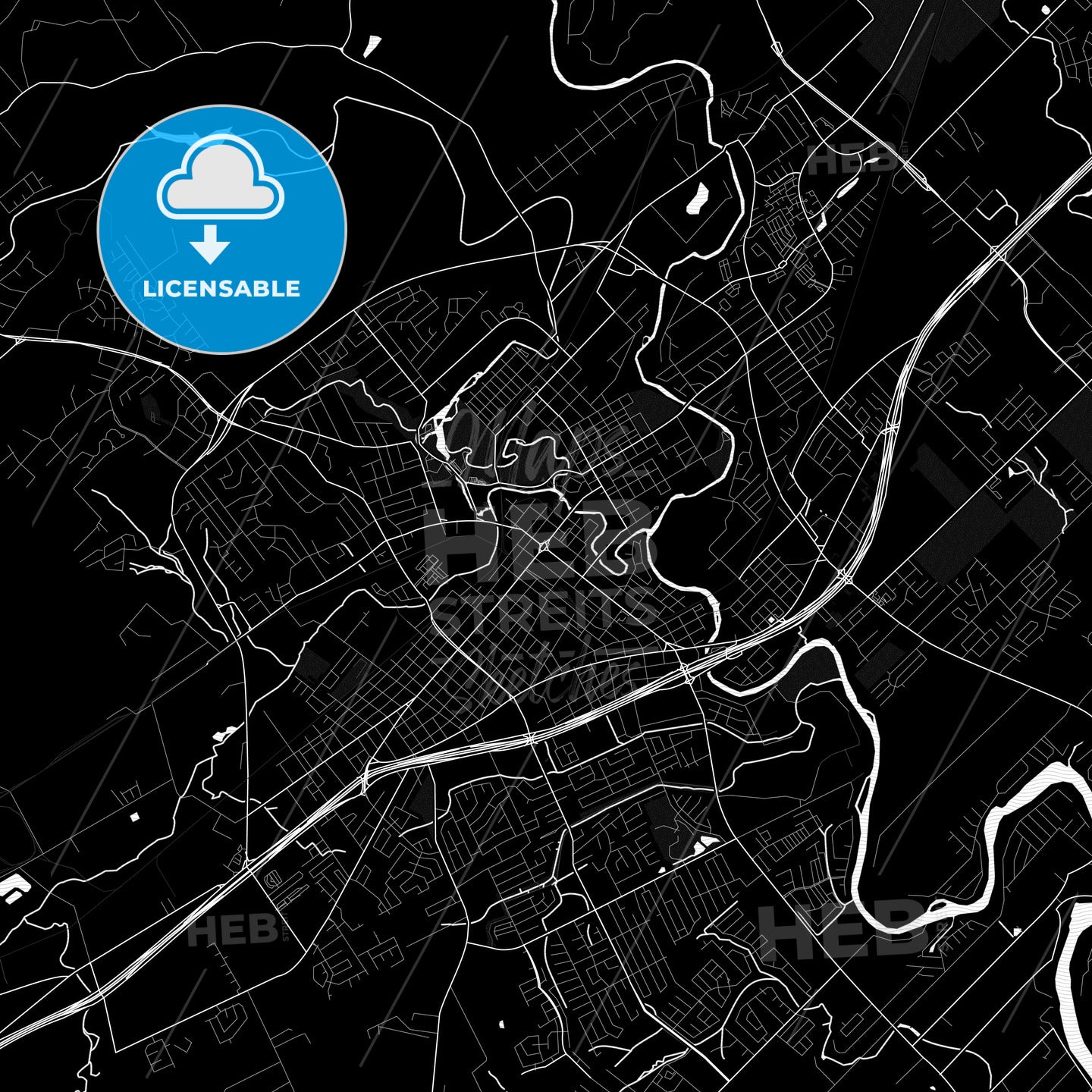 New Braunfels, Texas, United States, PDF map