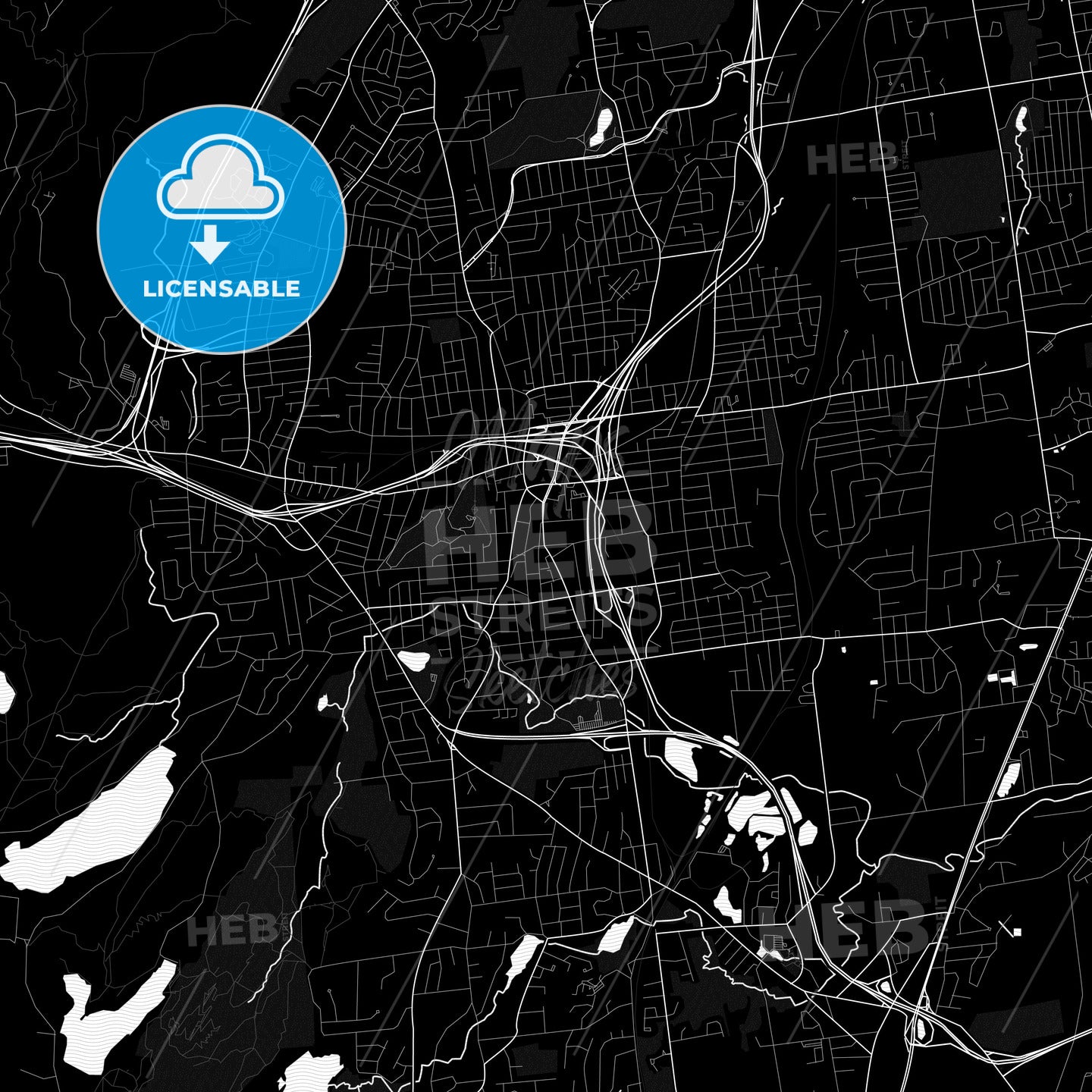 New Britain, Connecticut, United States, PDF map