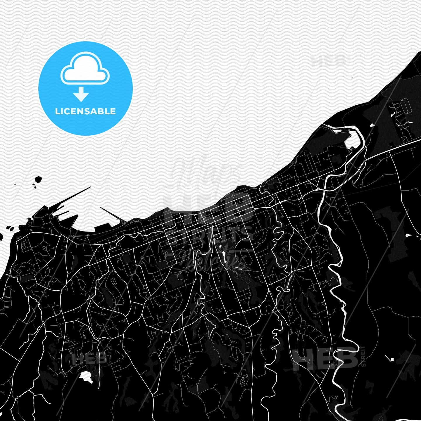 New Plymouth, New Zealand PDF map