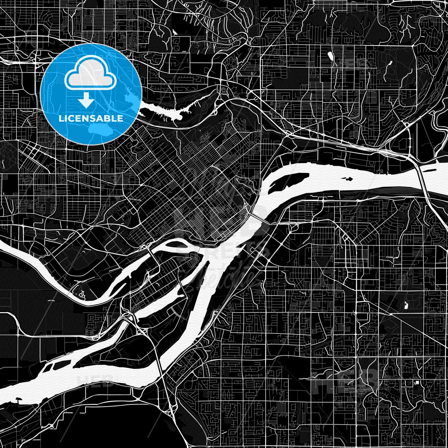 New Westminster, Canada PDF map
