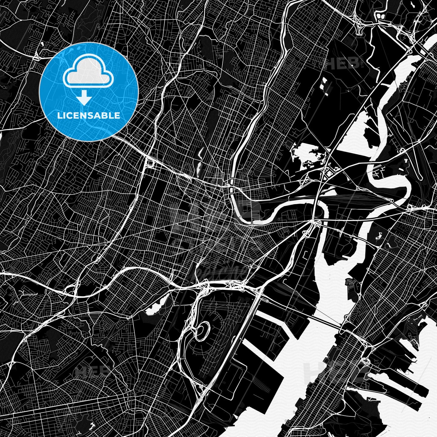 Newark, New Jersey, United States, PDF map