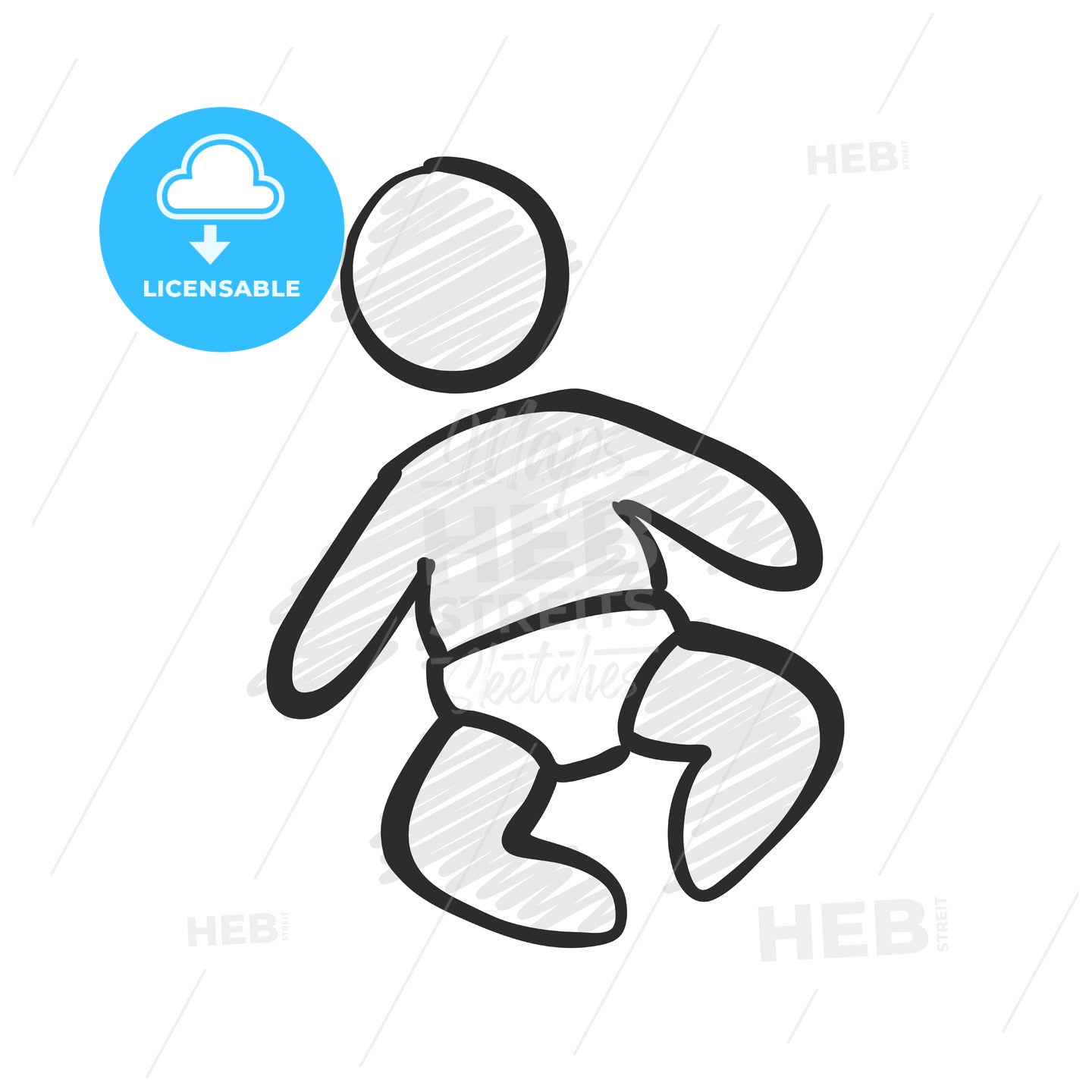 Newborn baby sign – instant download