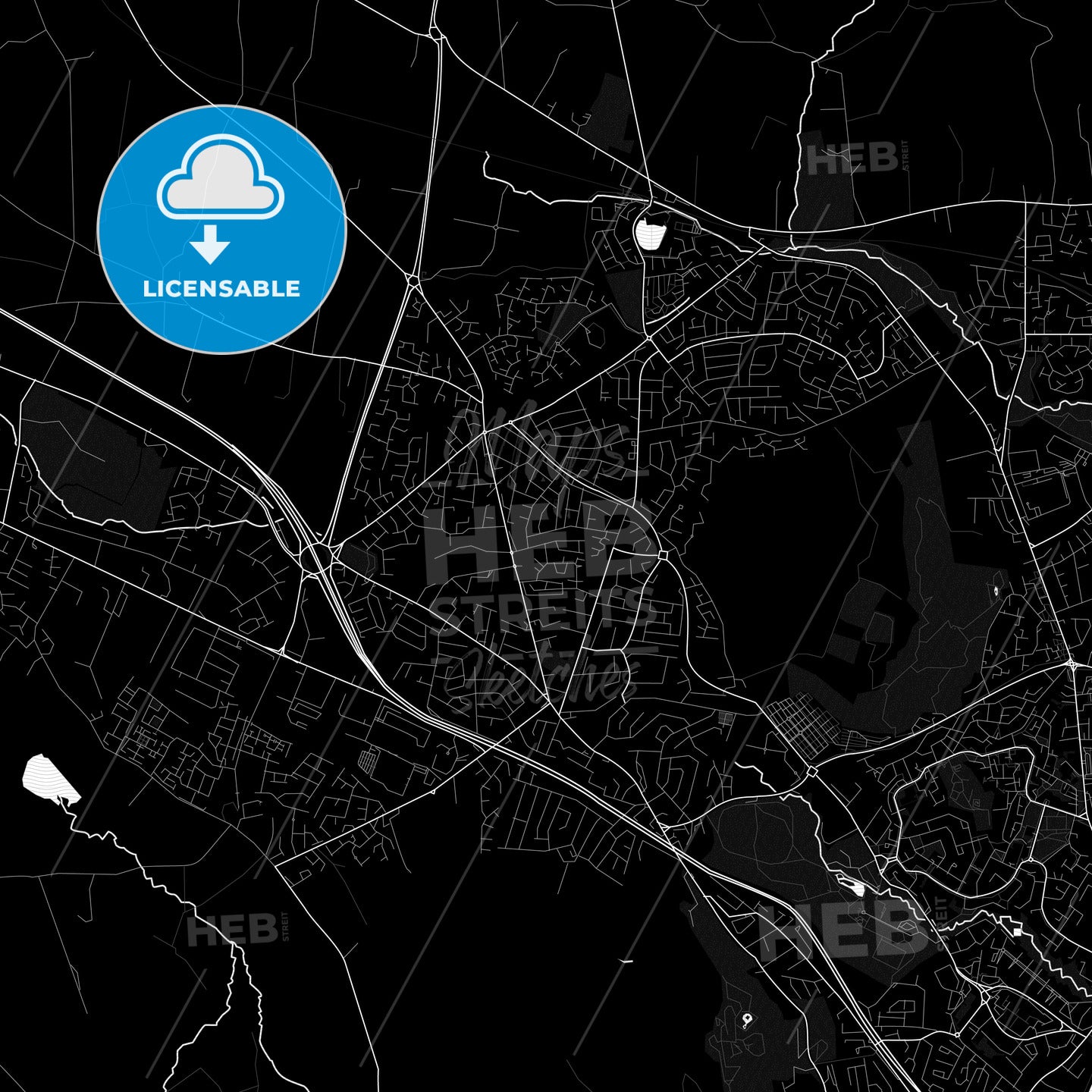 Newtownabbey, Northern Ireland PDF map