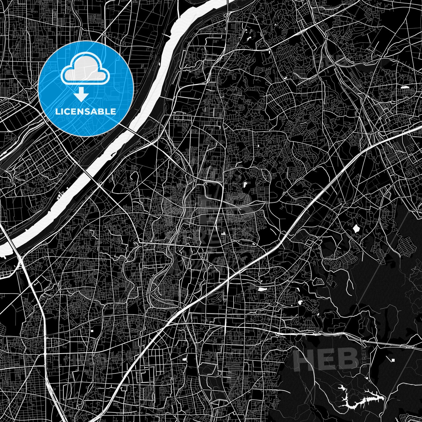 Neyagawa, Japan PDF map