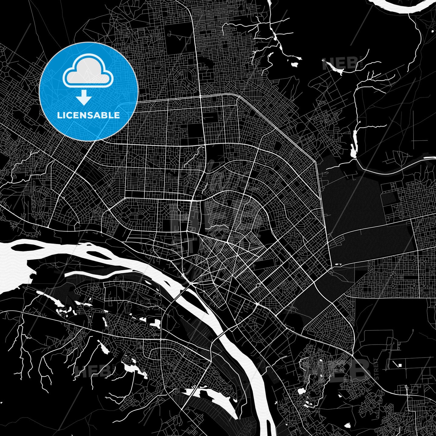 Niamey, Niger PDF map