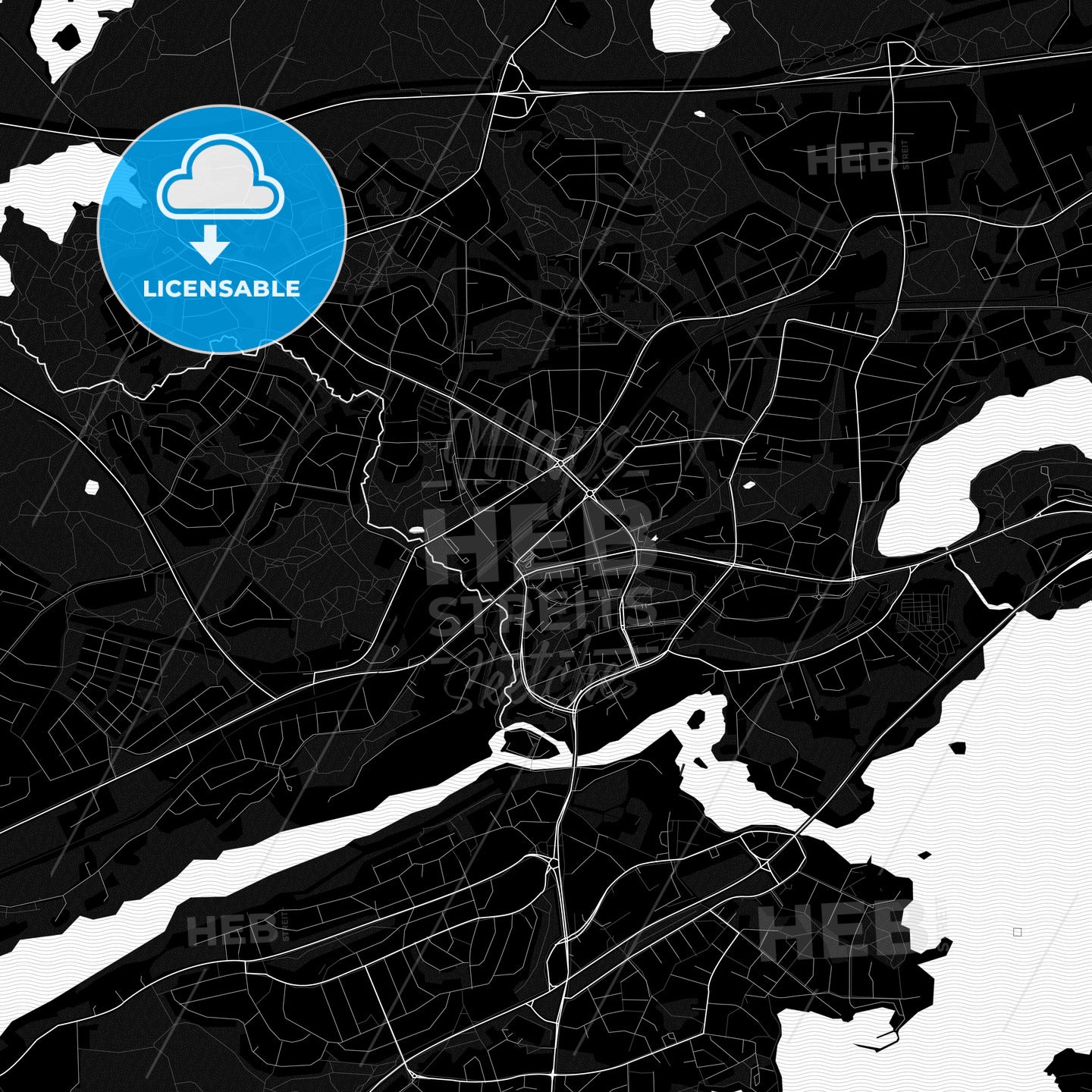 Nokia, Finland PDF map