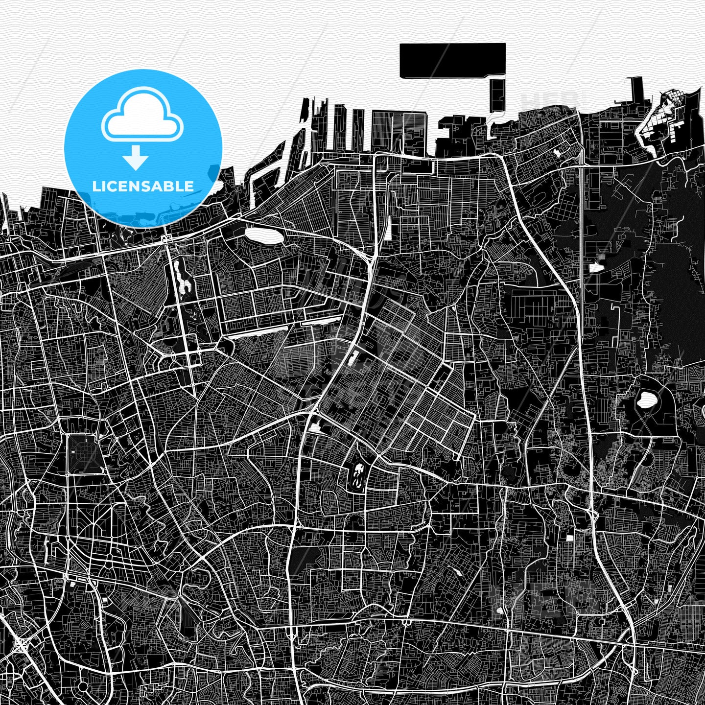 North Jakarta, Indonesia PDF map