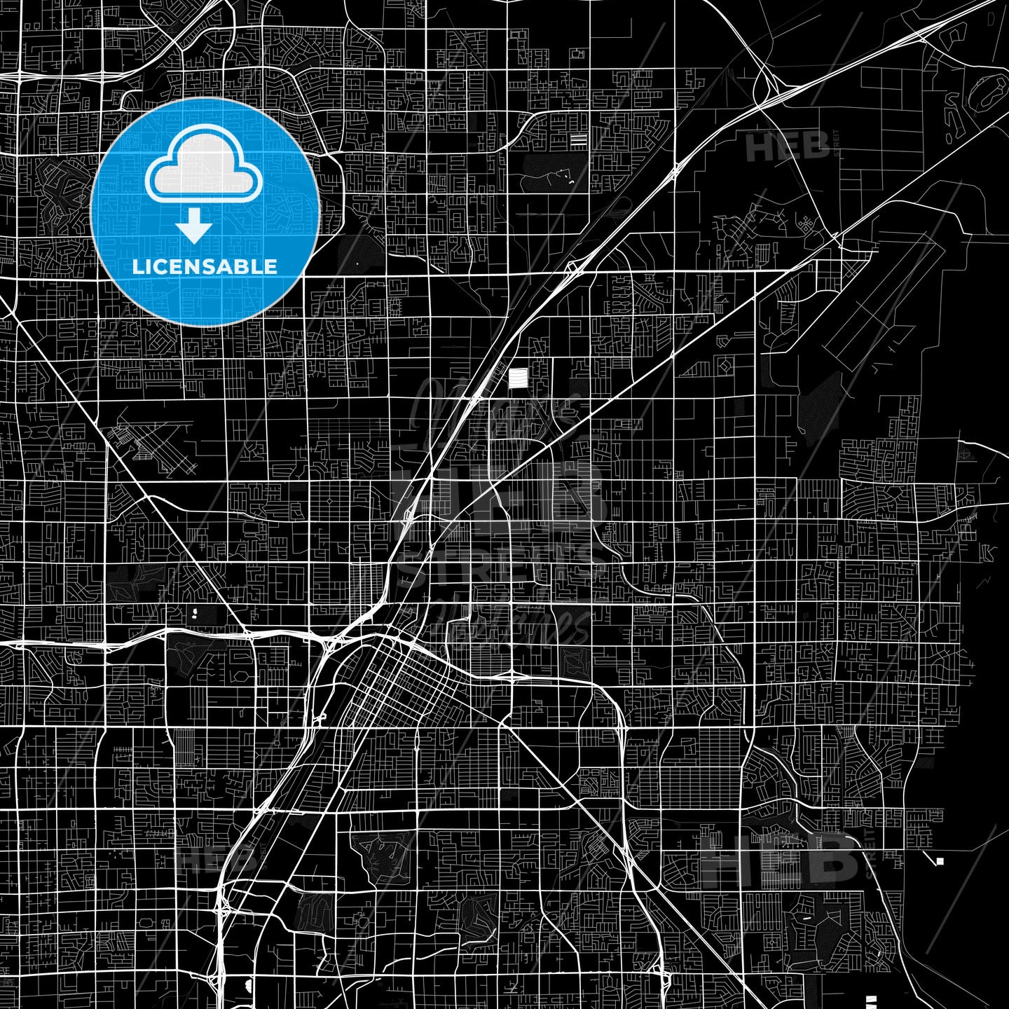 North Las Vegas, Nevada, United States, PDF map