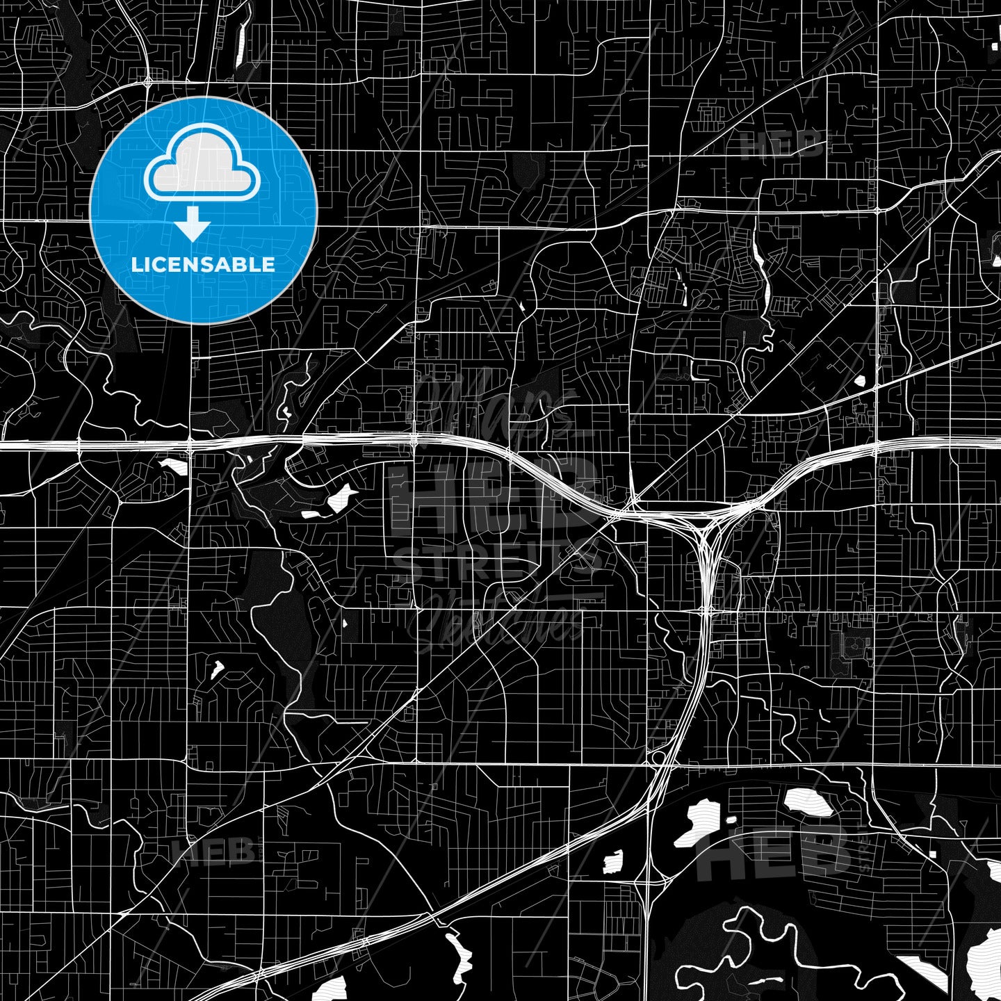 North Richland Hills, Texas, United States, PDF map