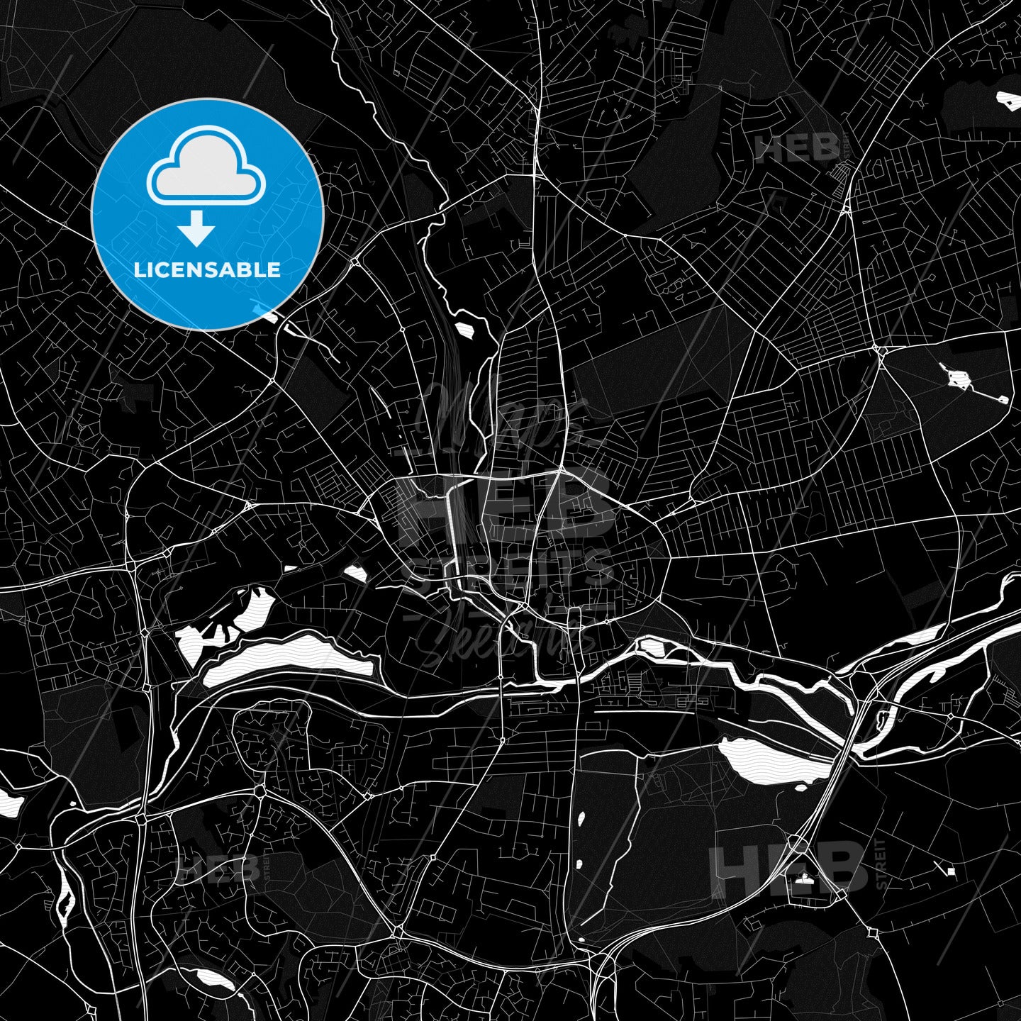 Northampton, England PDF map