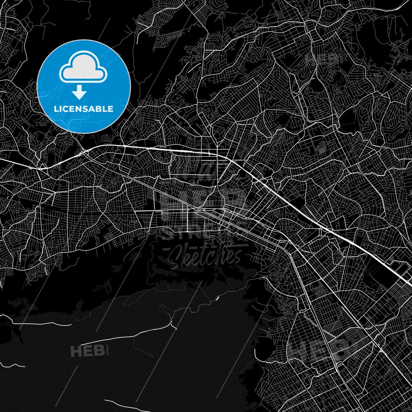 Nova Iguacu, Brazil PDF map