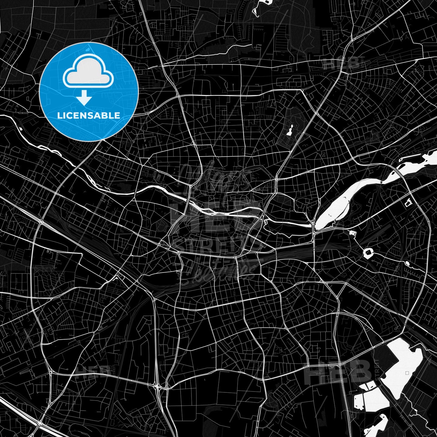 Nurnberg, Germany PDF map