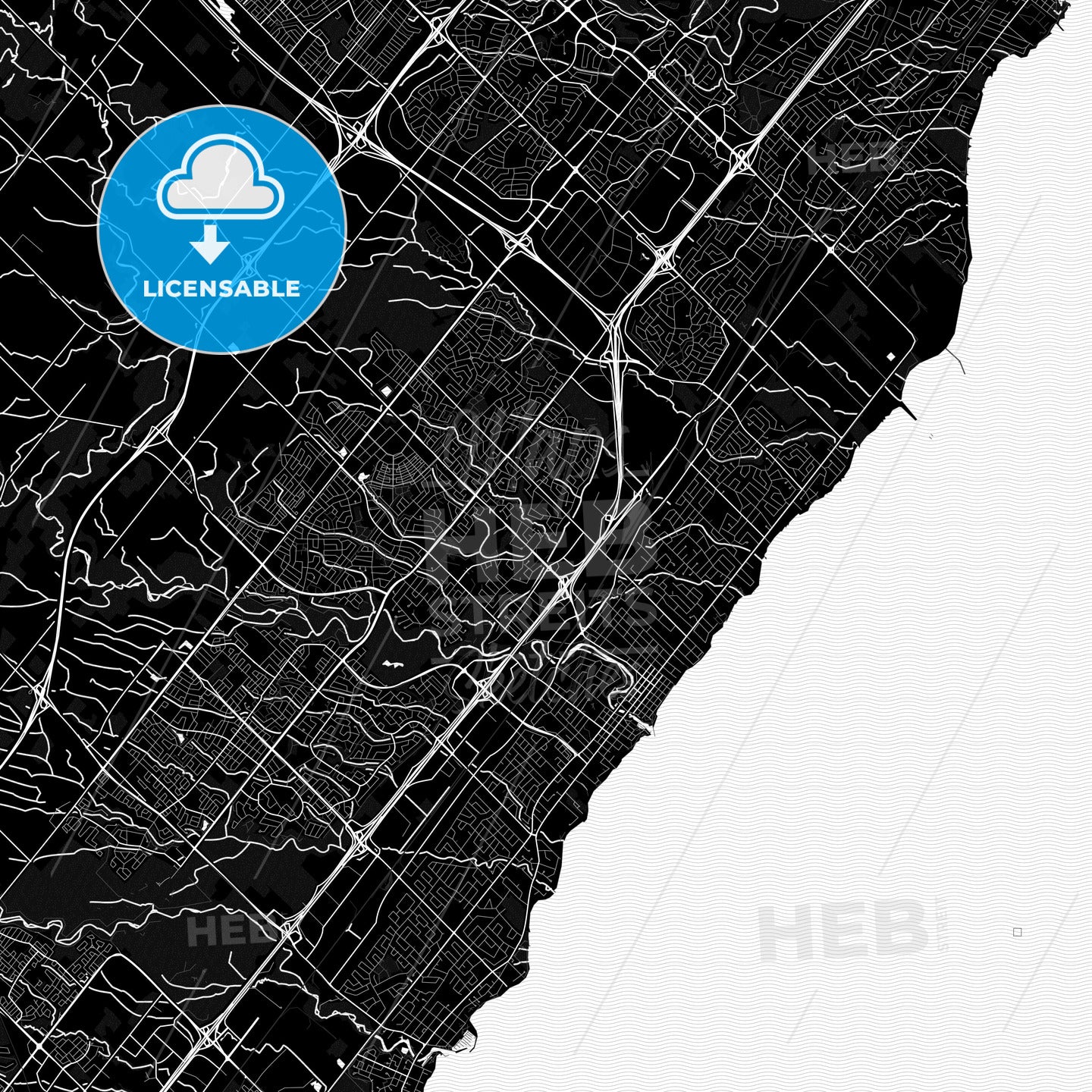 Oakville, Canada PDF map